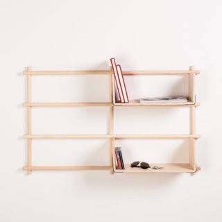 Foldin, Wall Mounted Modular Bookcase-29886