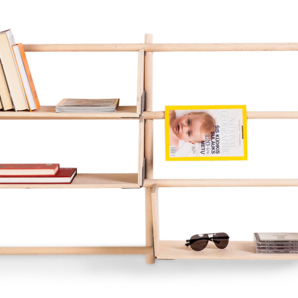 Foldin, Wall Mounted Modular Bookcase-0