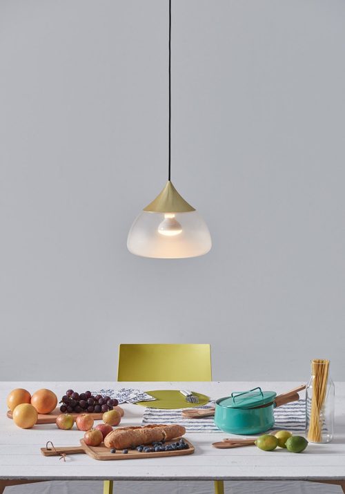 Mist Pendant Light, Brass-29969