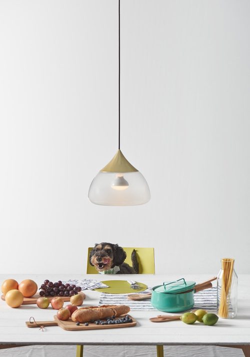 Mist Pendant Light, Brass-29967