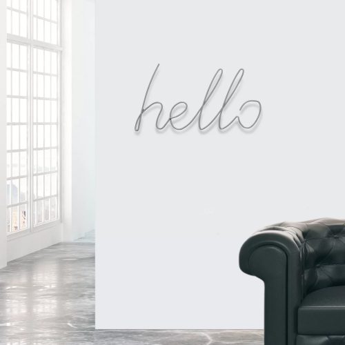 Hello Coat Hanger, Grey - Gessato Design Store