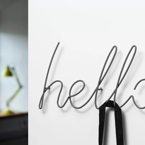 Hello Coat Hanger, Grey - Gessato Design Store