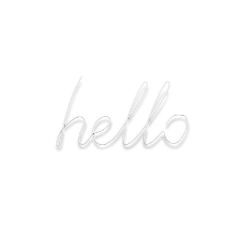 Hello Coat Hanger, White - Gessato Design Store