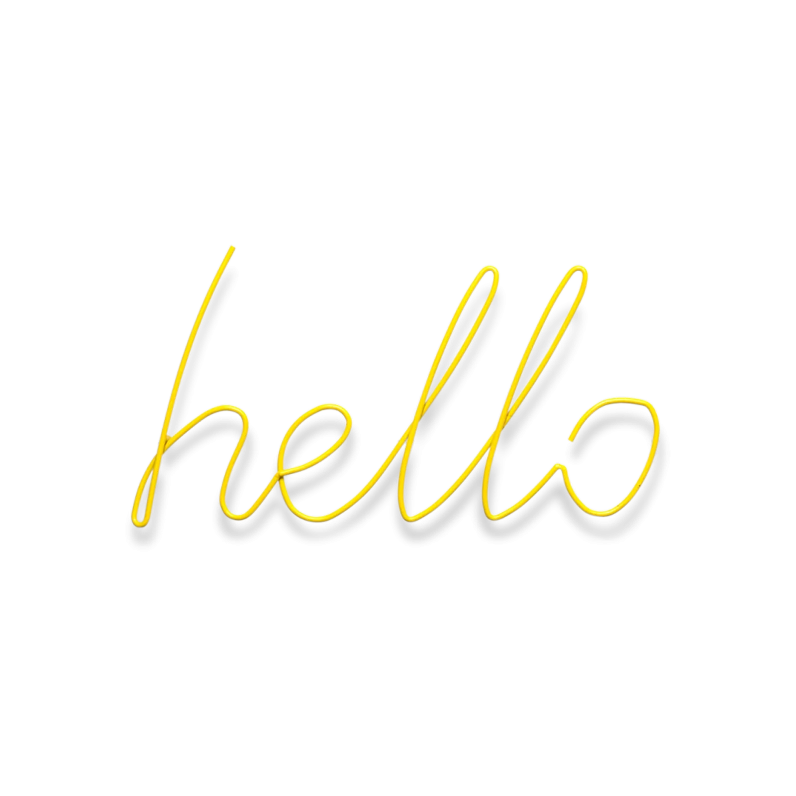 Hello Coat Hanger, Yellow - Gessato Design Store