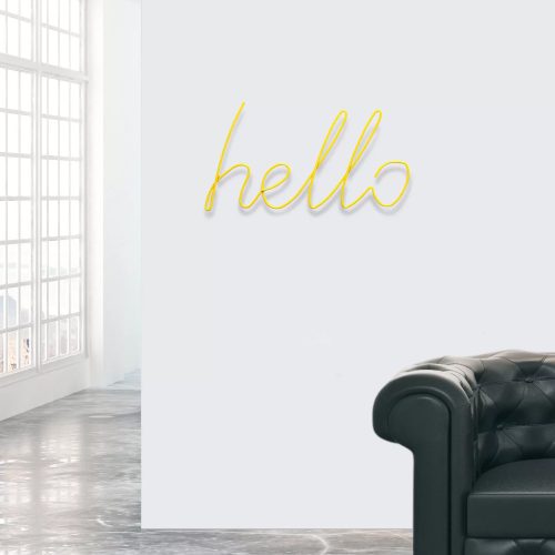 Hello Coat Hanger, Yellow - Gessato Design Store