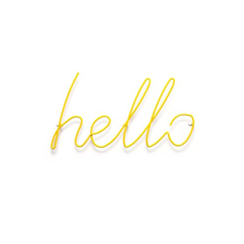 Hello Coat Hanger, Yellow - Gessato Design Store