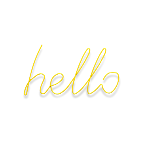 Hello Coat Hanger, Yellow - Gessato Design Store