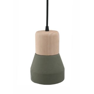 Cement Wood Lamp, Kaki-30582
