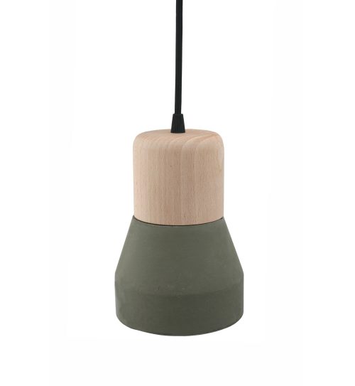 Cement Wood Lamp, Kaki-30582