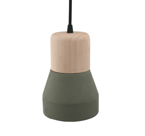 Cement Wood Lamp, Kaki-0