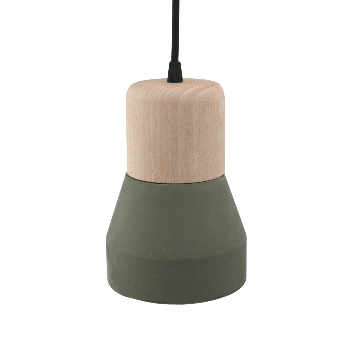 Cement Wood Lamp, Kaki-0