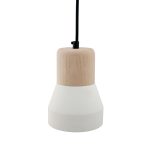 Cement Wood Lamp, Snow-30569