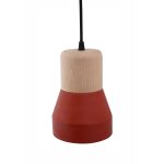 Cement Wood Lamp, Terracotta-30608