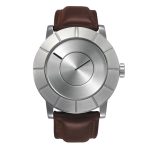 Issey Miyake TO Automatic Men's Silver Watch, Brown Leather-30668