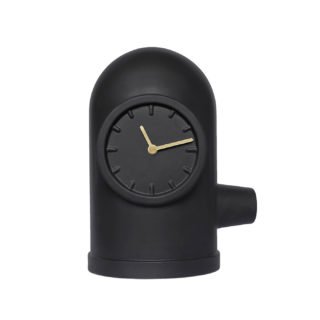Leff Amsterdam Base Table Clock, Black-30354