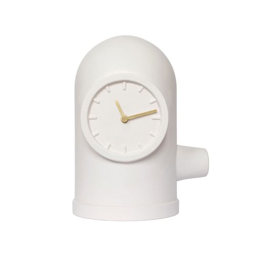 Leff Amsterdam Base Table Clock, White-30344