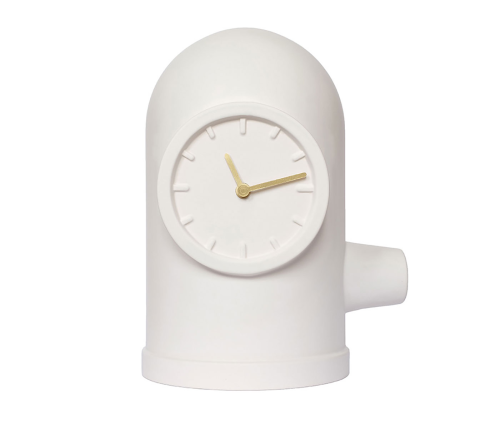 Leff Amsterdam Base Table Clock, White-0