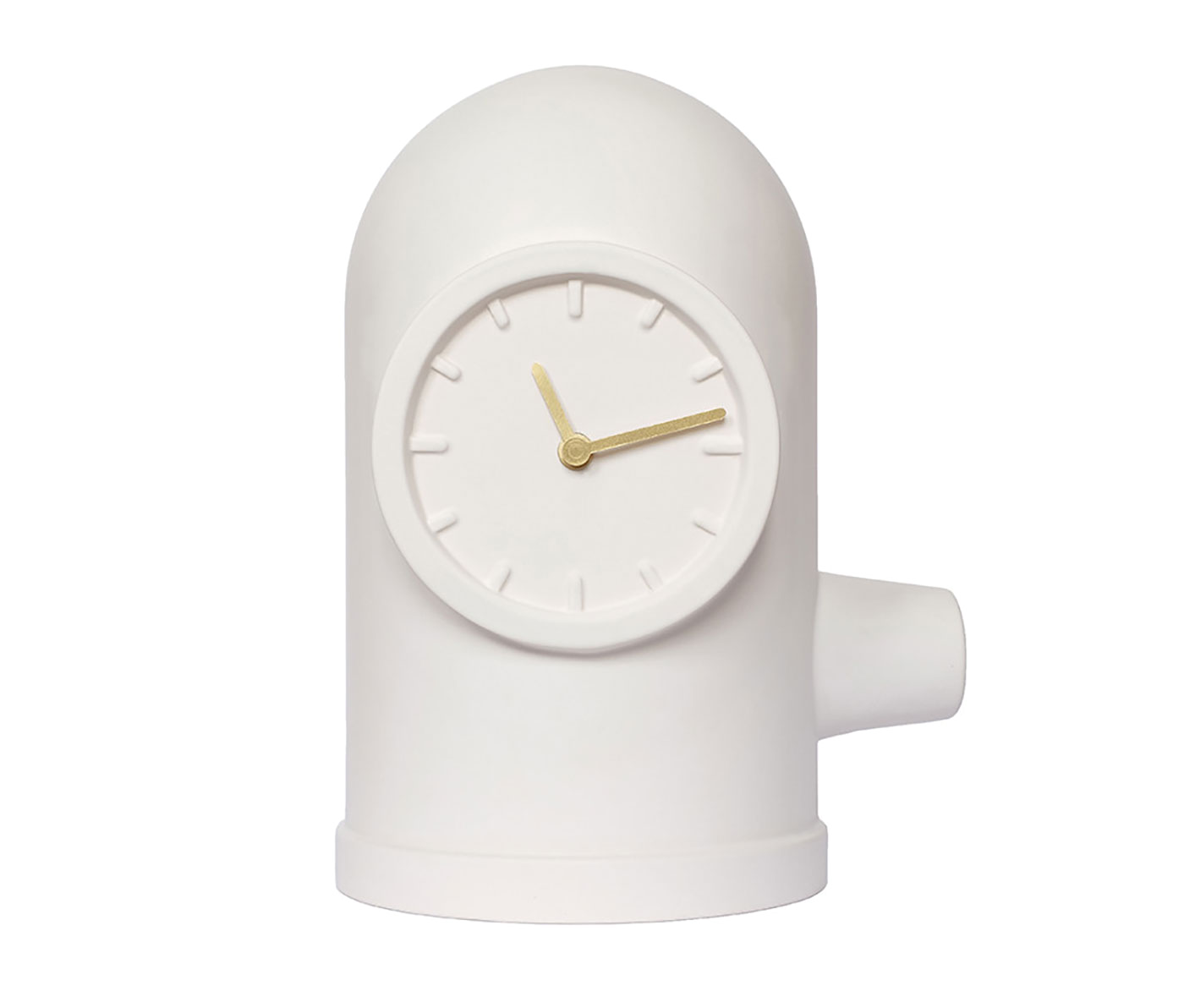 Leff Amsterdam Base Table Clock, White-0