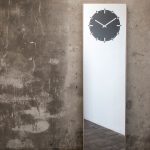 LEFF Amsterdam Inverse Mirror Clock, Black-30358