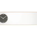LEFF Amsterdam Inverse Mirror Clock, Black-30360