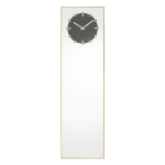 LEFF Amsterdam Inverse Mirror Clock, Black-0