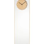 LEFF Amsterdam Inverse Mirror Clock, Natural-30366