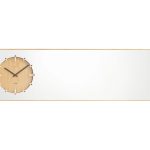 LEFF Amsterdam Inverse Mirror Clock, Natural-30367