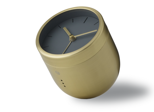 Tumbler Alarm Clock, Brass-0