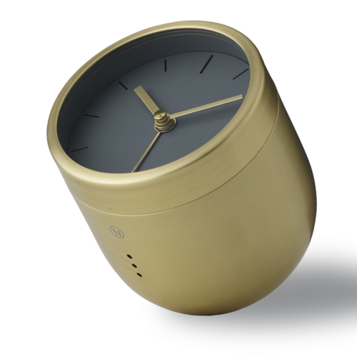 Tumbler Alarm Clock, Brass-0