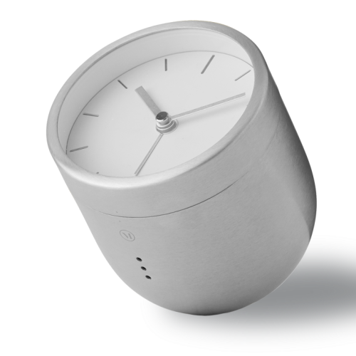 Tumbler Alarm Clock, Steel-0