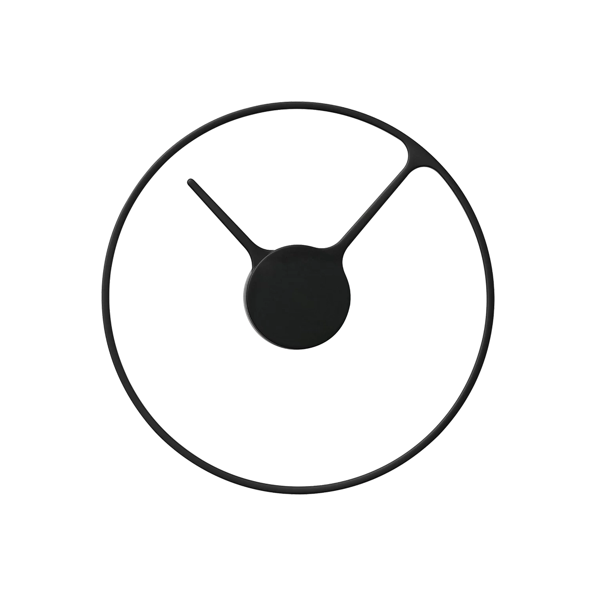 Stelton Time Large Wall Clock, Black - Gessato Design Store