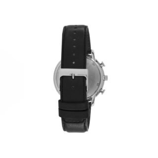 Issey Miyake C Black Chronograph Watch, Black Leather-30707