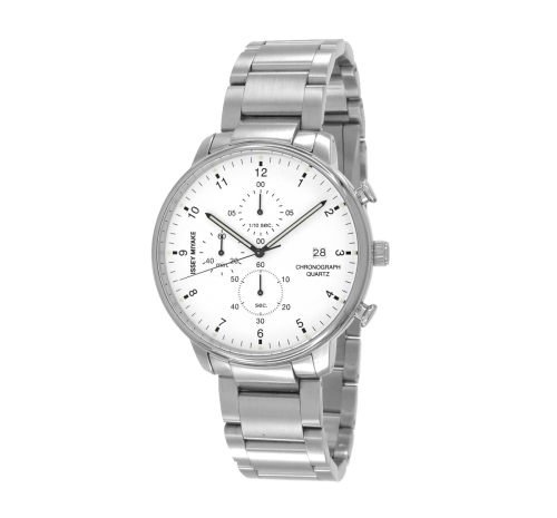 Issey Miyake C White Chronograph Watch, Steel-0