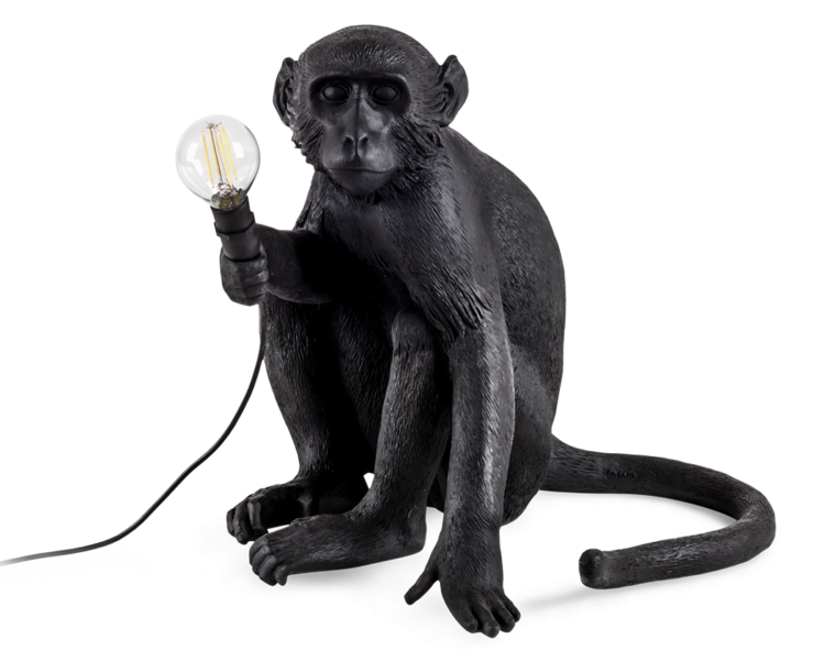 Seletti Outdoor Monkey Lamp, Sitting