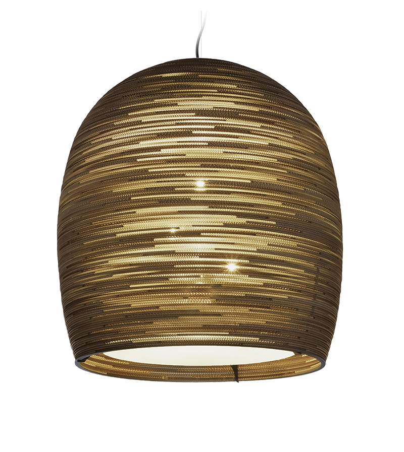 Bell 42 Scraplight Natural Pendant Light-0