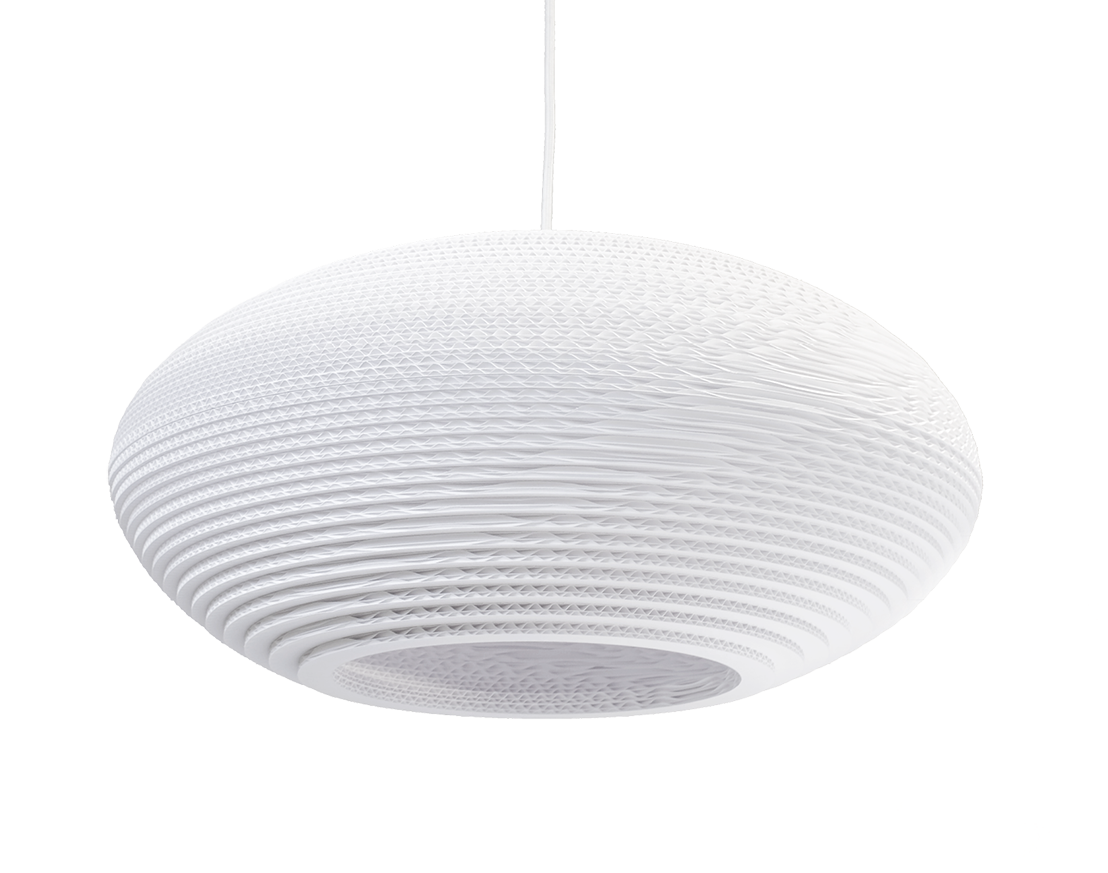 Disc 20 Scraplight White Pendant Light-0