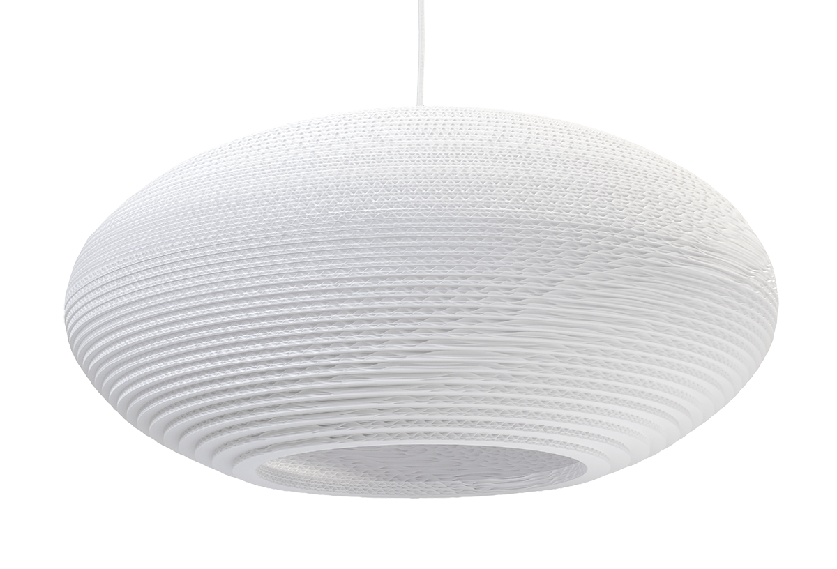 Disc 24 Scraplight White Pendant Light-0