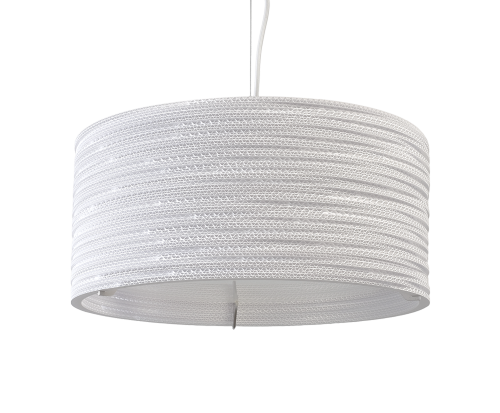 Drum 18 Scraplight White Pendant Light-0