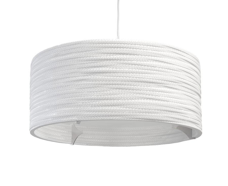 Drum 24 Scraplight White Pendant Light-0