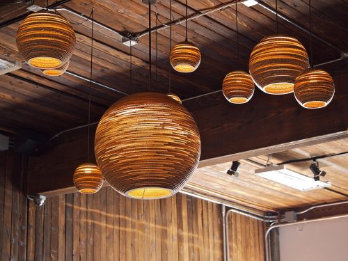 Moon 10 Scraplight Natural Pendant Light-31349