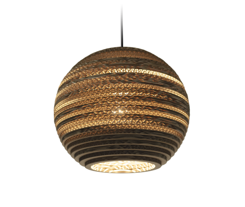 Moon 10 Scraplight Natural Pendant Light-0