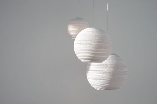 Moon 10 Scraplight White Pendant Light-31519