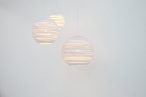 Moon 10 Scraplight White Pendant Light-31520