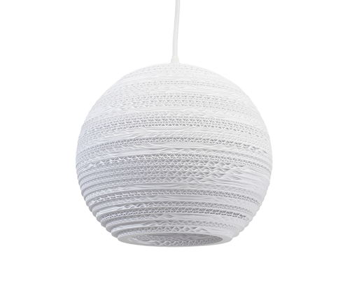 Moon 10 Scraplight White Pendant Light-0