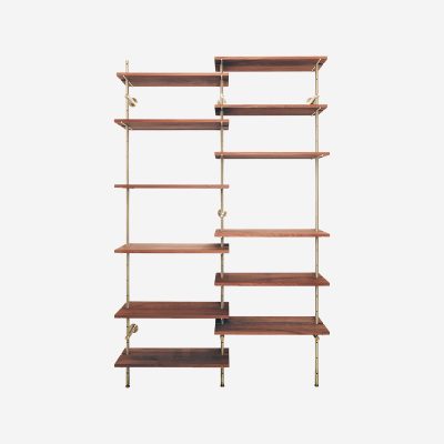 Brass Rail Shelving - Gessato Design Store