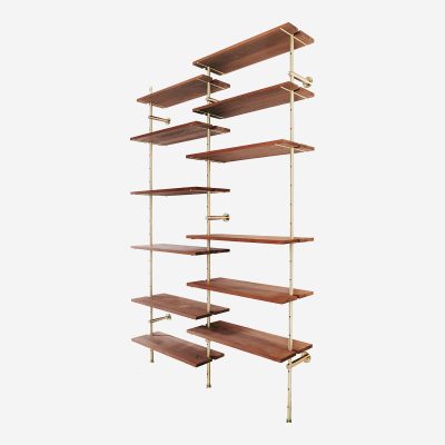 Brass Rail Shelving - Gessato Design Store