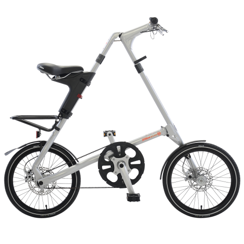 STRiDA EVO Folding Bicycle, Brushed Silver-0