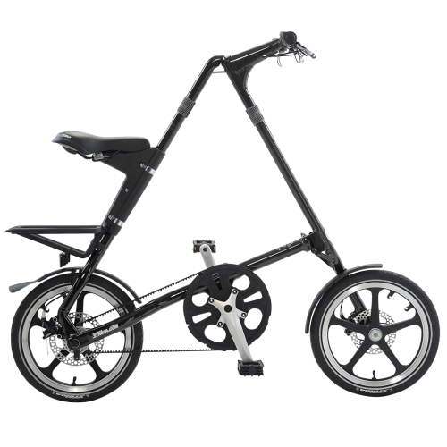 STRiDA LT Folding Bicycle, Black -0