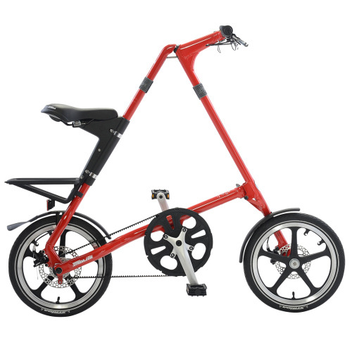 STRiDA LT Folding Bicycle, Red-0