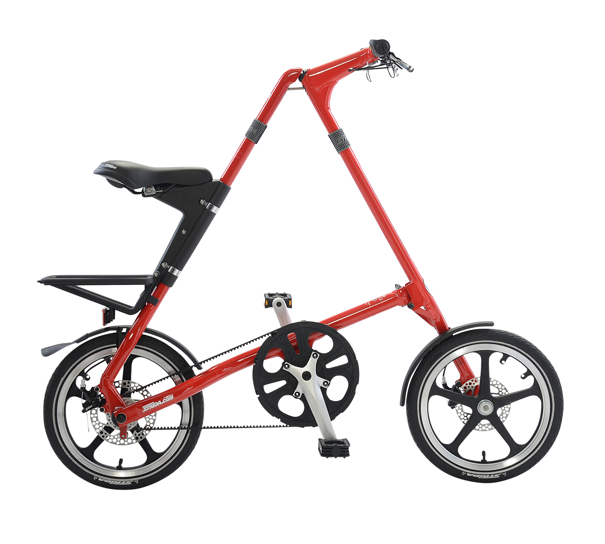 STRiDA LT Folding Bicycle, Red-0